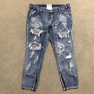 ONE TEASPOON TRASHED FREE BIRDS DENIM